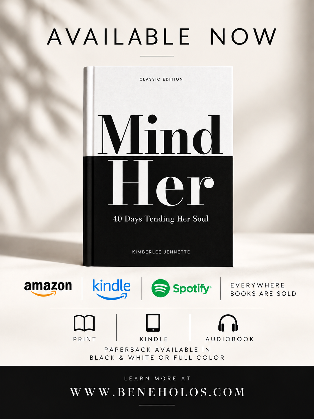 Mind Her: 40 Days Tending Her Soul by Kimberlee Jennette